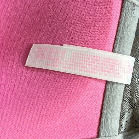 Victoria’s Secret Pink Gray Floral Lace Bandeau Small Bralette - Picture 12 of 12